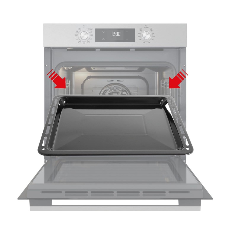 SPARES2GO Large Vitreous Enamel Oven Baking Tray Compatible with Flavel,