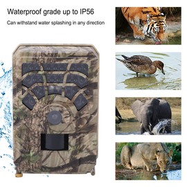 Trail Camera 5MP 2560 x 1440 IP56 Waterproof Camera 0.8s Photographing IR Hunting Game Camera for Wildlife Monitoring Deer Hunting