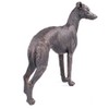 Large Greyhound Dog Painted Bronze Resin Sculpture - Pet Gifts