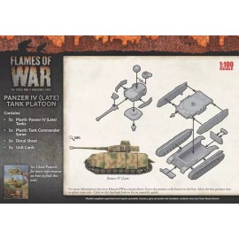 Battlefront Flames of War GBX121 Panzer IV Late Platoon Mid-War (5 Tanks) Gaming Miniatures