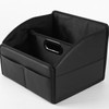Uplien Car Storage Organizer [2025 UPDATED] Leather Car Caddy Basket