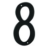 Prime-Line MP4118 4 In. House Number 8, Diecast, Black Finish