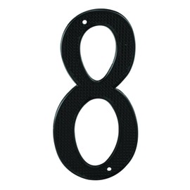 Prime-Line MP4118 4 In. House Number 8, Diecast, Black Finish (2 Pack)