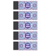 Pentel AMZ-ZEAH10L3-5 Exclusive Hologram Design Eraser, 5 Piece Violet