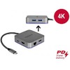 Delock 87742 USB Type-C™ Dockingstation für Mobilgeräte 4K - HDMI/Hub/LAN/PD