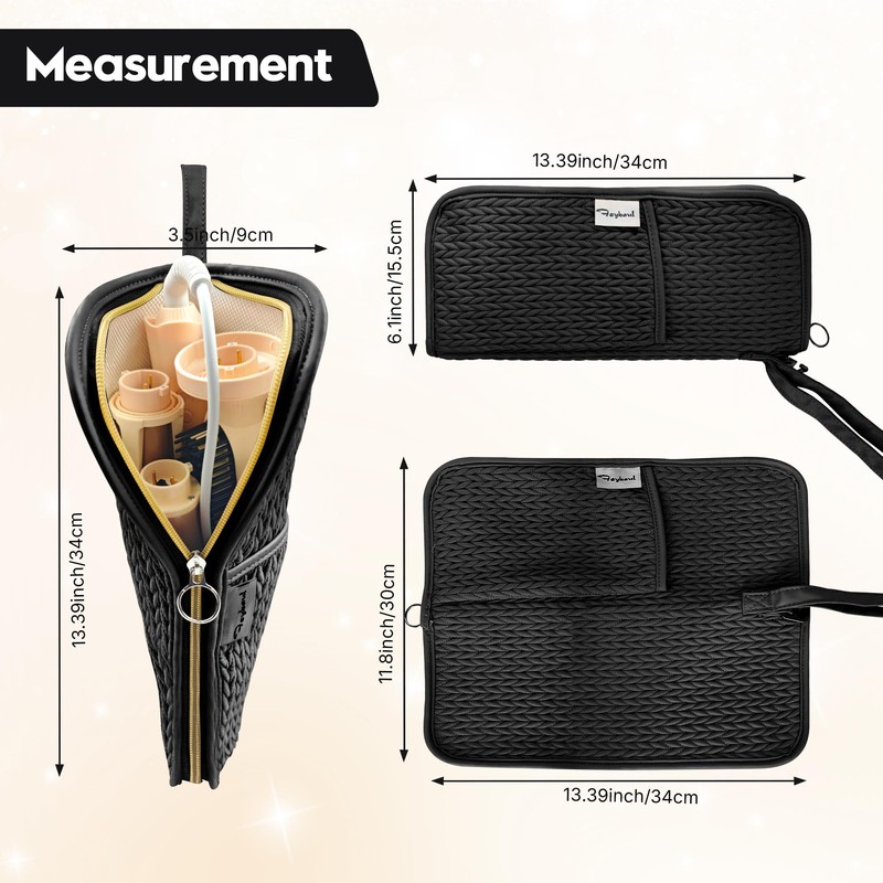 Feybaul Hair Tools Travel Bag, Heat-Resistant Curling & Flat Iron