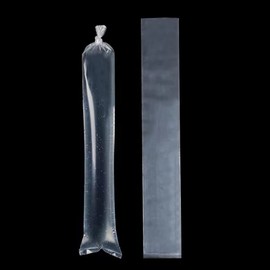 Long Plastic Poly Bags 6x50 Inch 50 Pack Poster sleeves, 2 Mil Clear Flat Open Blueprint Storage Poster Tube for Large Narrow Items, Waterproof