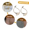 BESPORTBLE 1 Pair Curved Drop Earrings for Women Cross Linear