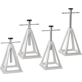 RVGUARD RV Stack Jacks 4 Pack with Storage Bag, Aluminum Stabilizer Jacks for RV Trailer Camper, Single Support Up to 6000 Lbs, Adjustable from 11" to 17"