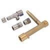 Water Intake Valve Key G1 Thread Brass Stainless Steel Quick