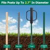 COCONUT T Post Driver, 12 LBS Fence Post Driver with