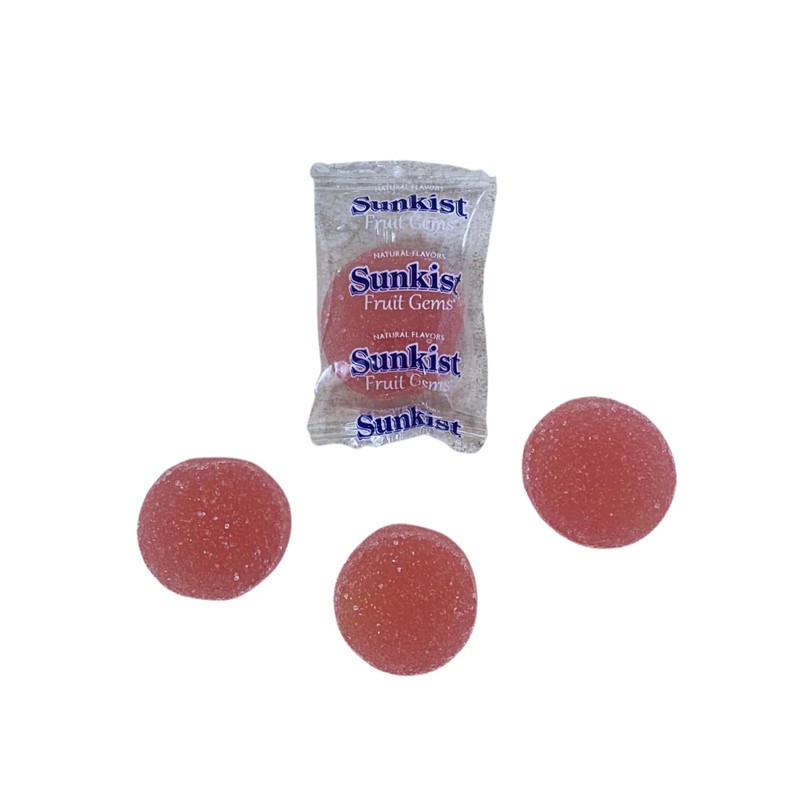 Individually Wrapped Fruit Gems Soft Candy Grapefruit Flavor Only -1lbs,