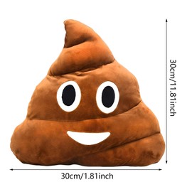 WPNCYK Fake Poo, Fake Poo, Plushies For Boys, Poo Toy, Plush Pillow Round Triangle Emotion Cushion Cute Decorative Stuffed Toy Brown Birthday For Kids And Friends