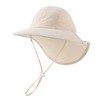 Zsedrut Toddler Summer Hat with Neck Flap Waterproof Kids Swim