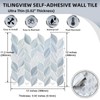 Tilingview 10 Pcs Leaf Design Peel and Stick for Kitchen
