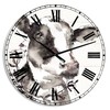 DesignQ 'Cow Portrait Country Life' Farmhouse Wall Clock for Home