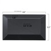 Kaya Elegant Rectangular Black Plastic Dessert Plates (5.5" x 8.5")