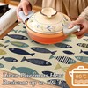 Cute Fish Placemats Set of 6,Boho Heat Resistant Non Slip