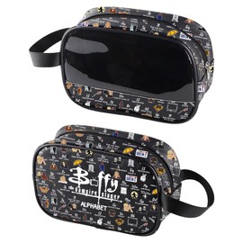 BTVS TV Show Inspired Gift TV Series Merchandise Vampire Clear Makeup Zipper Pouch (BBaguffy)