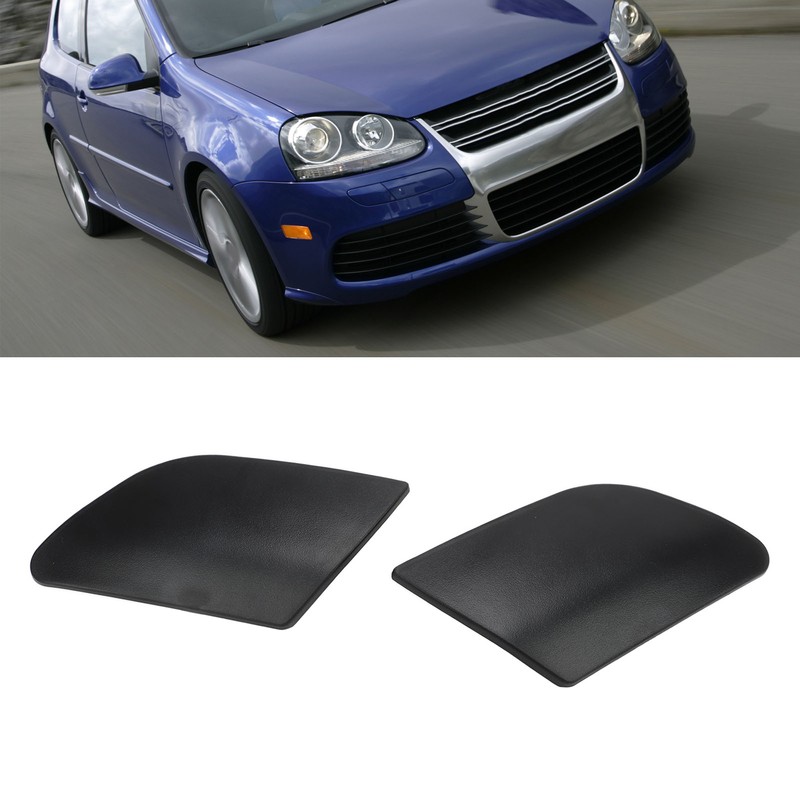 2PCS Headlight Washer Cover Cap 1K5955109A Heat Resistant Modifiable Replacement