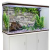 AWERT Vinyl 36x18 inches Stone Brick Wall Aquarium Background Rock