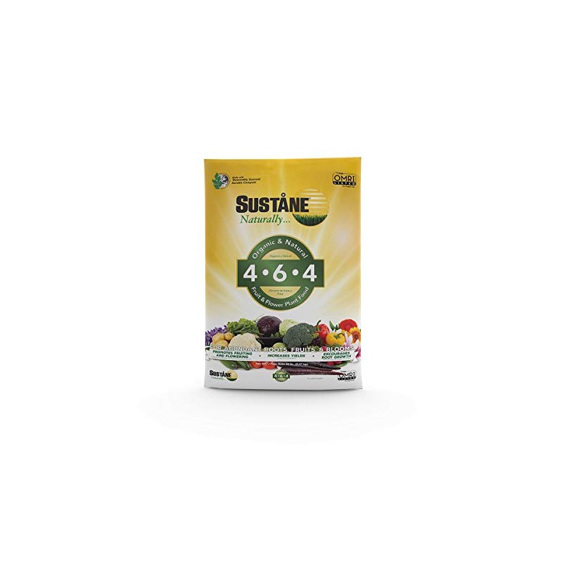 Sustane All Natural Flower and Vegetable Plant Food, 20-Pound
