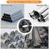 sourcing map Round Threading Die M8 x 1 Metric Thread