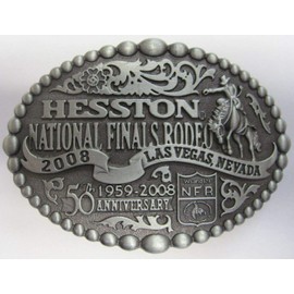 Fashion Belt Buckle National Finals Rodeo Hesston 2008 Youth (Small) Nfr Cowboy Agco Pcra Selecting Accessories for Your Wardrobe