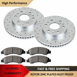 AutopartsMAXonline Front Brake Rotors Brake Pads for Chevy Tahoe GMC Yukon SUBURBAN Disc Brakes Kit