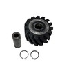 4" Serrated Rubber Contact Wheel with Two Heavy-Duty Bearing 6205