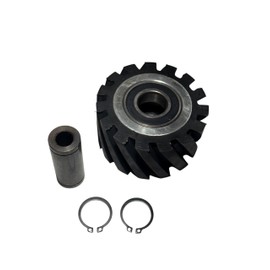 4" Serrated Rubber Contact Wheel with Two Heavy-Duty Bearing 6205 RS. Belt Grinder Replacement Parts. Belt Grinder Contact Wheel. Belt Sander