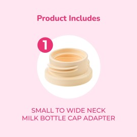 SPECTRA Breast Pump Adapter For Narrow Neck Bottles Bpa Free Lightweight Easy Clean