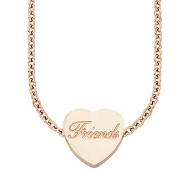 s.Oliver Children's Necklace with Pendant Stainless Steel Girls Friends Rose-Gold