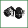 Motoforti 2pcs AN6 Hex Black Car Hose Finisher Clamp Adapter