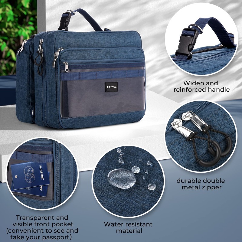 KYG Toiletry Bag, blue, Toiletry bag