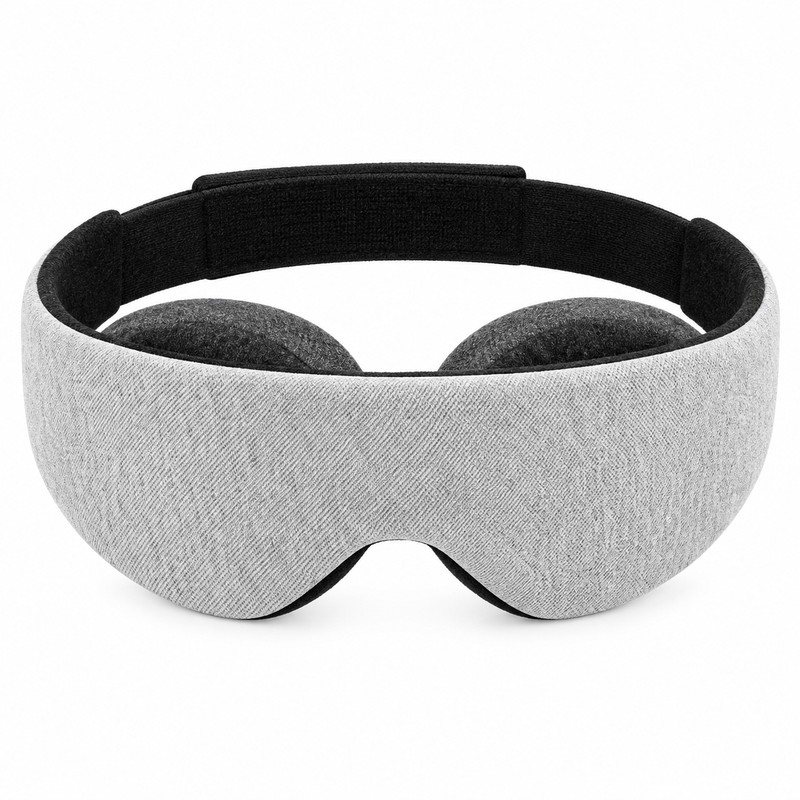 3D Contoured Sleep Mask with Deep Eye Cups, Light-Blocking Memory