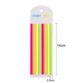 SamHeng 640 Pcs Ultra Fine Sticky Tabs for Highlighting, 4 Pack Transparent Colored Page Marker Index Stickers, Long Highlighter Strips Writable Sticky Labels Annotating Book Tabs for Office School