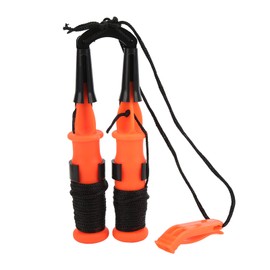 Ice Safety Picks, 2Pcs Winter Ice Picks Ice Fishing Safety Picks with Emergency Whistle Fishing Tackle Tool for Ice Fishing(Black)