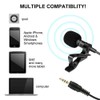 Mini Lapel Mic Clip On Lavalier Microphone 3.5mm for Phones