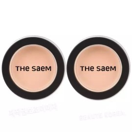 THE SAEM 더샘 커버 퍼펙션 팟 컨.실.러 01 클리어 베이지 2개 The Face Cover Perfection Pot Concealer 01 Clear Beige 2ea