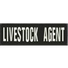 Livestock Agent Embroidery Patches 3x10 Hook on Back Black and