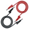 CZJZDZ 5pcs 4mm Retractable Banana Plug Stackable Test Leads Cable
