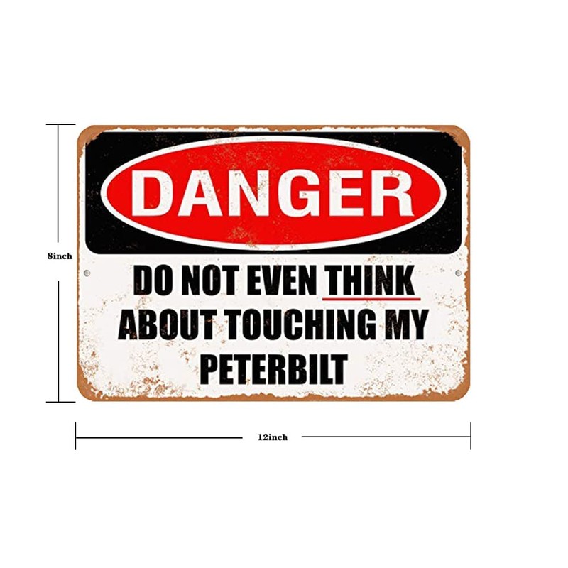 TCHPAX 12X8 - Vintage Look Aluminum Metal Sign - Inches