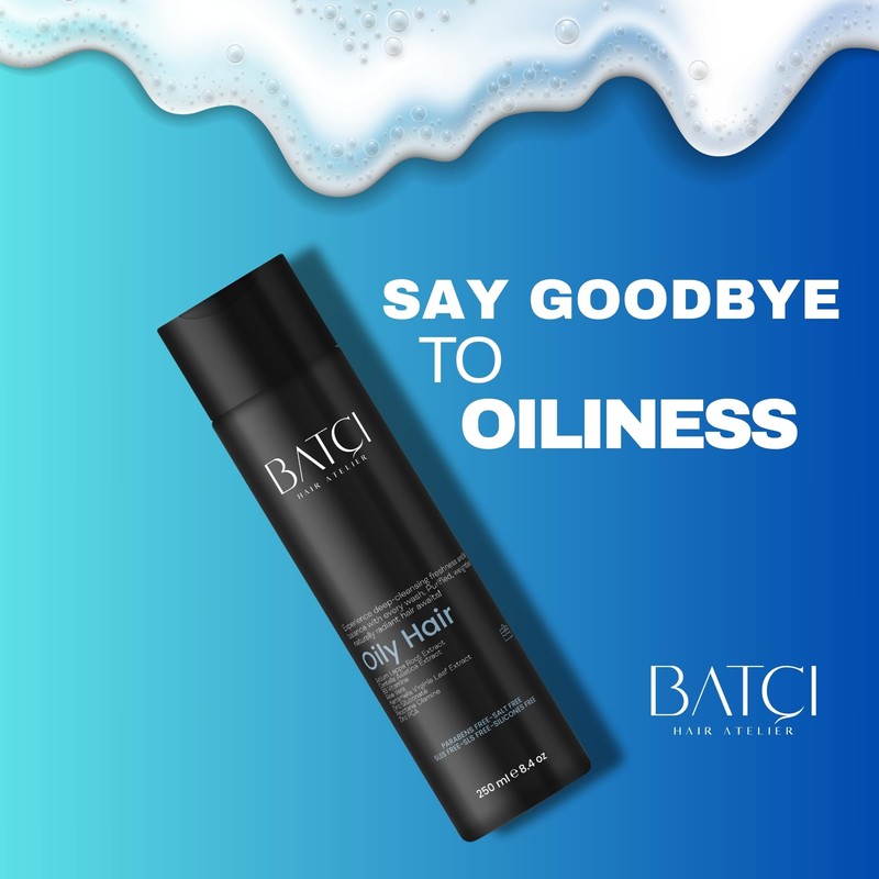 BATCI Hair Atelier Oil-Control Sulfate-Free Shampoo for Oily Hair, 8.4