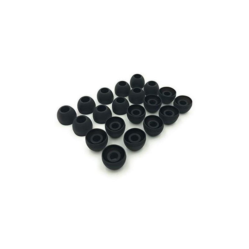 Earbudz 10 Pairs Medium Earbud Tips Silicone Replacement Ear Bud