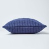 HOMESCAPES - Cable Knit - Cushion Cover Navy - 100%