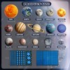 Fontien Solar System Wall Decals, 780 Pcs Glow in The