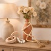2 Pieces Decorative Wood Knot Link Chain Decor and Bead