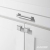 Alzassbg 10 Pack Polished Chrome Cabinet Pulls, 5 Inch(128mm) Hole