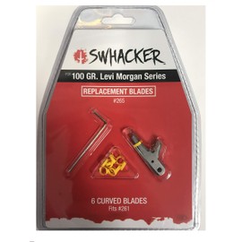 Swhacker Levi Morgan Series Replacement Blades 2 in. Blade 100 gr. 6 pk.,Silver